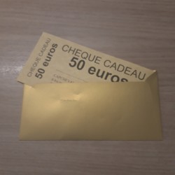 CHEQUE CADEAU tranche 50 €