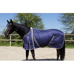 chemise coton marine/gris tdet